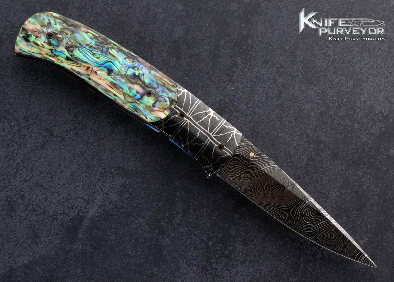 Jeff-Chaffee-Custom-Knives-Damascus-and-Abalone-Linerlock-