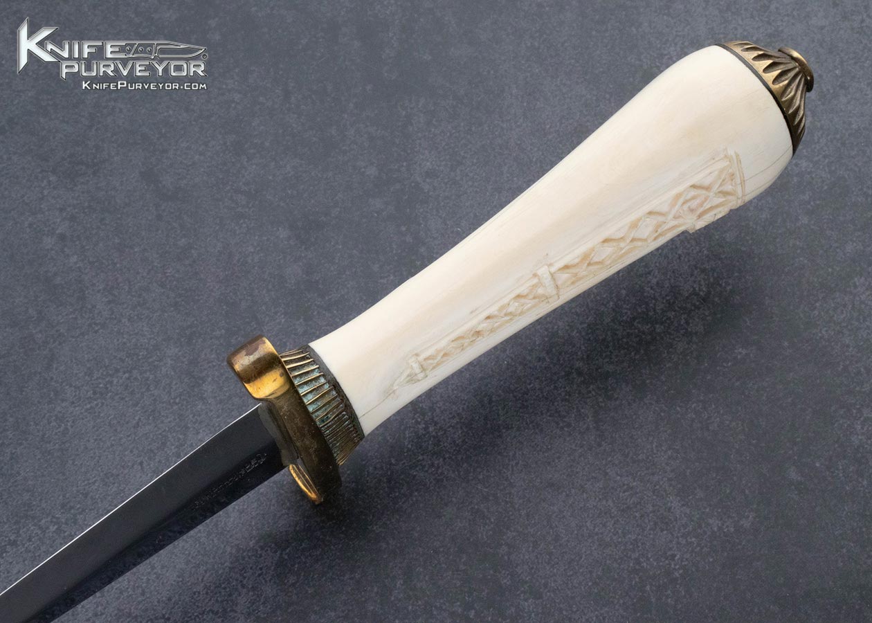 Randall Knives Custom Knife Carved Mammoth Dagger - Knife Purveyor