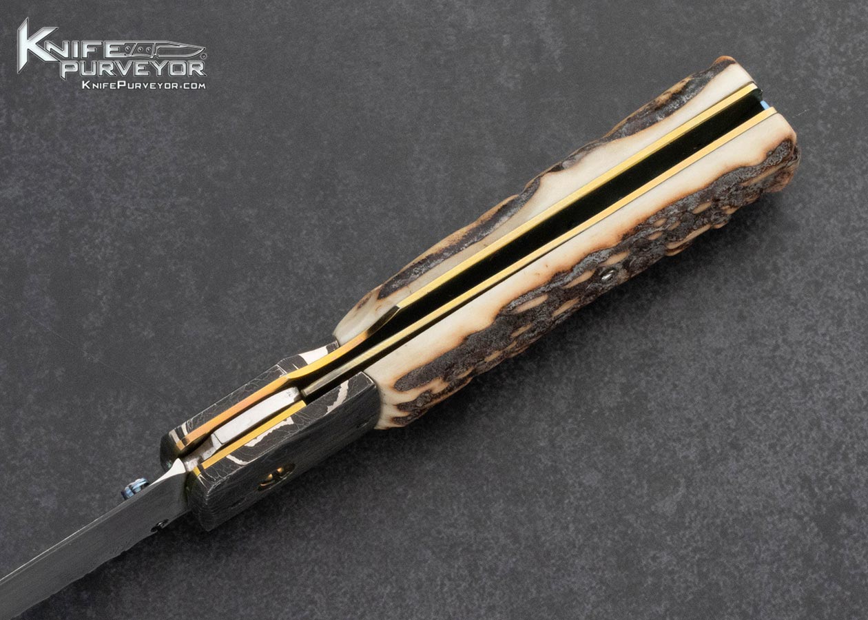 Bill King Custom Knife Stag Linerlock 16027