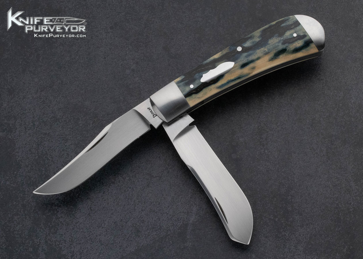 Jim-Dunlap-Custom-Knife-Creamy-Mammoth-2-Blade-Trapper-Slipjoint-15530