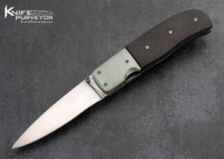 Bill King Custom Knife Anodized Titanium and Micarta Linerlock 15955