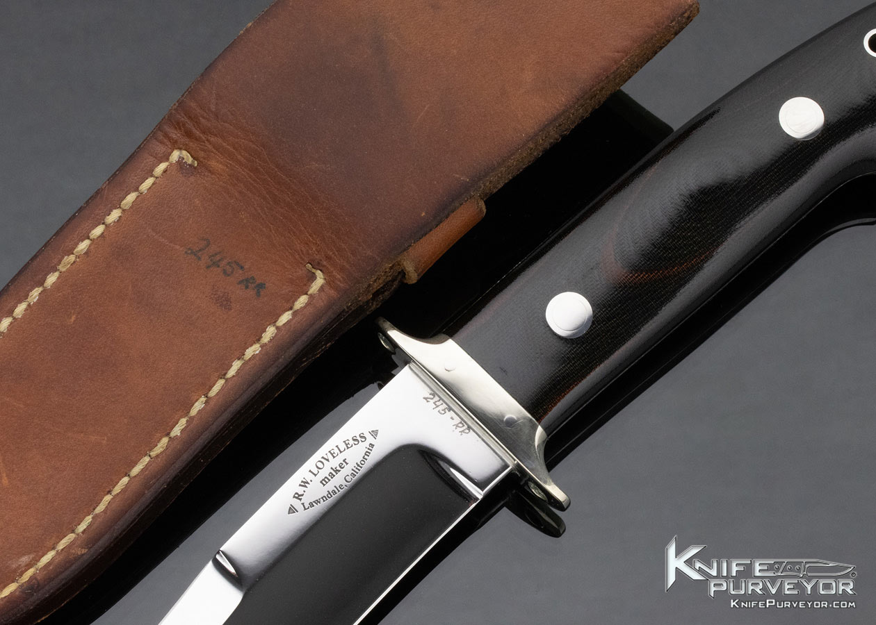 Bob Loveless Custom Knife Lawndale Chute #245 RR "Ram Rod" - Image 7