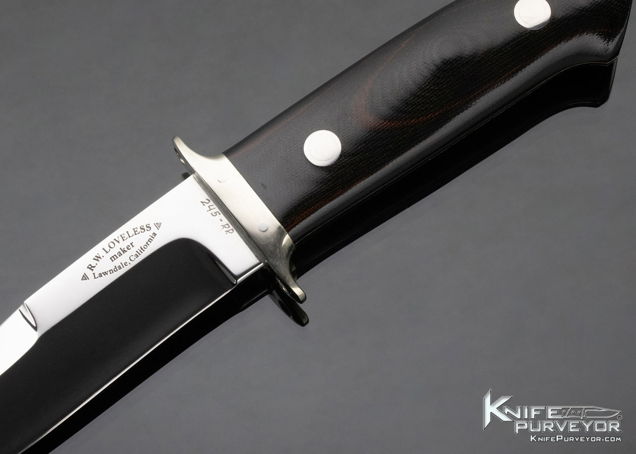 Bob Loveless Custom Knife Lawndale Chute #245 RR "Ram Rod" - Image 2