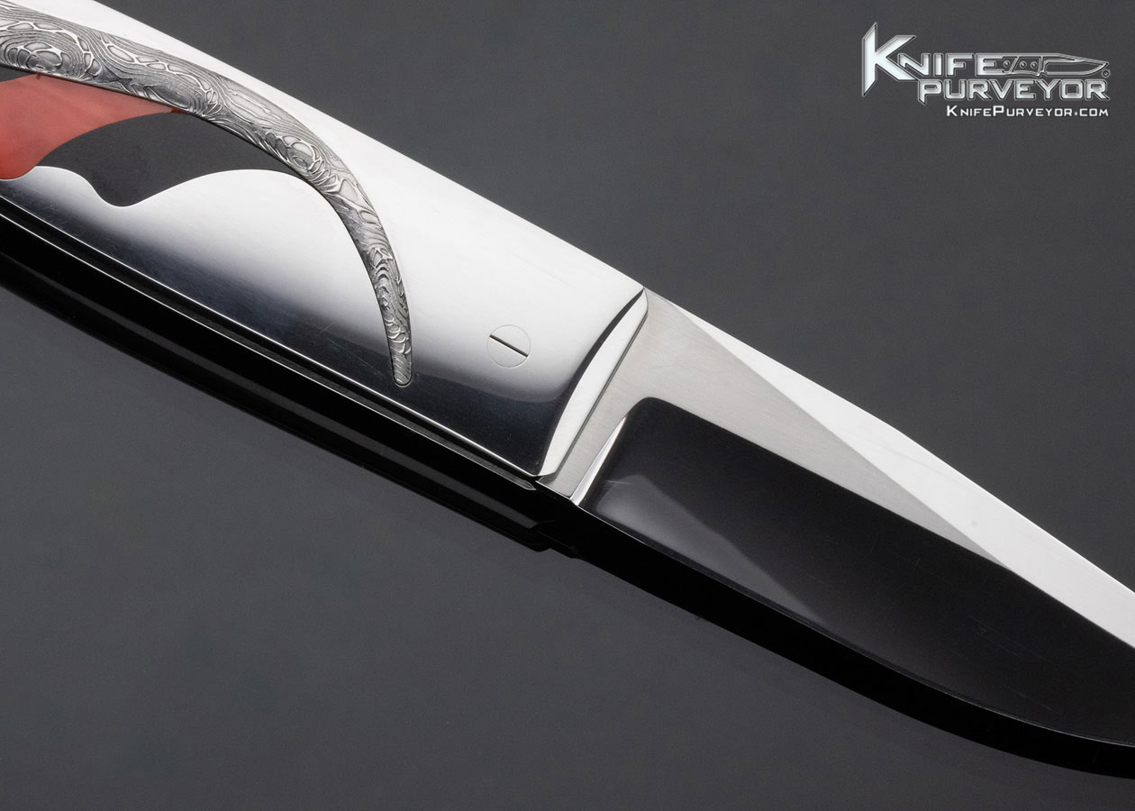 Charlie Bennica Custom Knife Folding Knife Rear Lock 1930 Rear Lock - Image 4