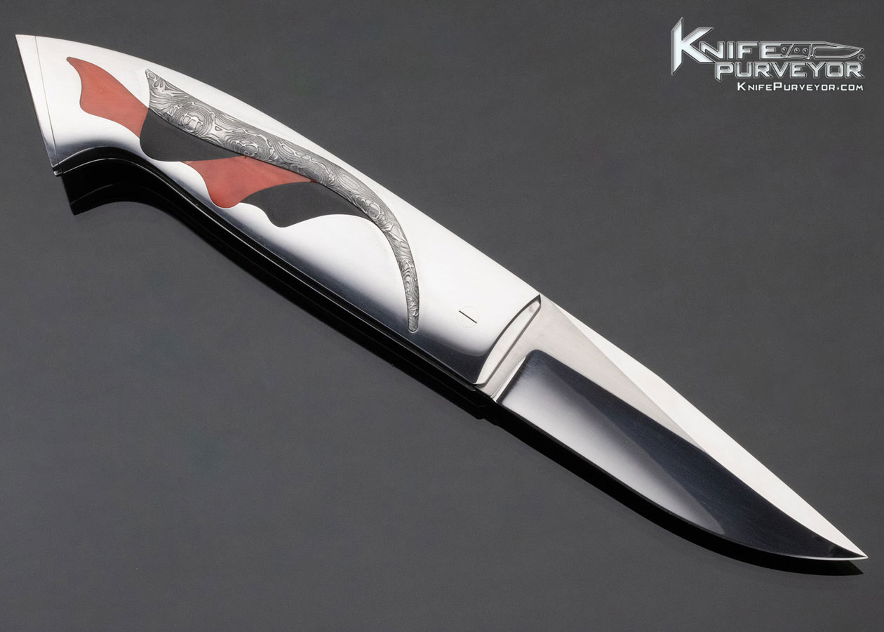 Charlie Bennica Custom Knife Folding Knife Rear Lock 1930 Rear Lock - Image 3