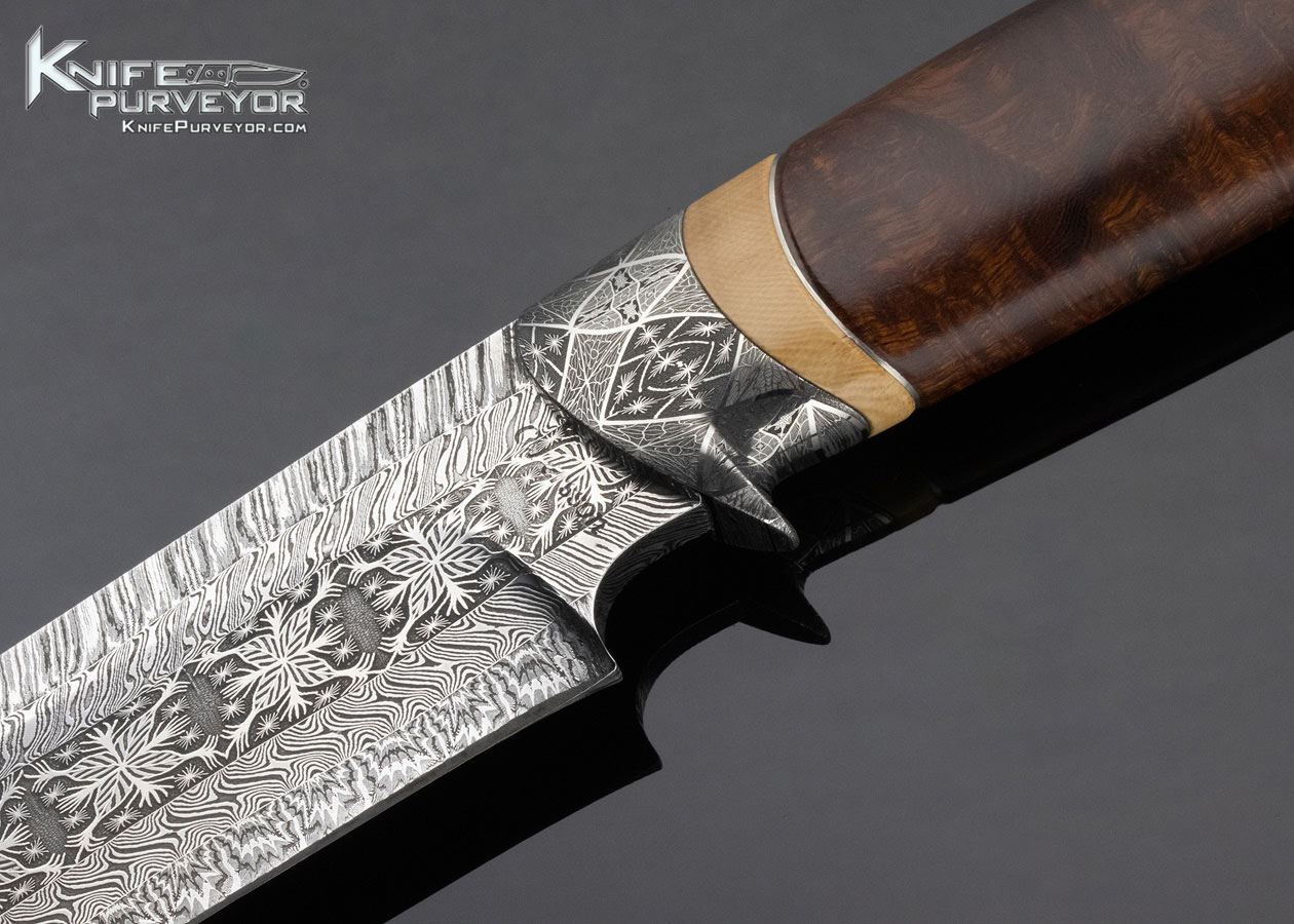 Conny Persson Custom Knife Ironwood Mosaic Damasteel Damascus - Image 2
