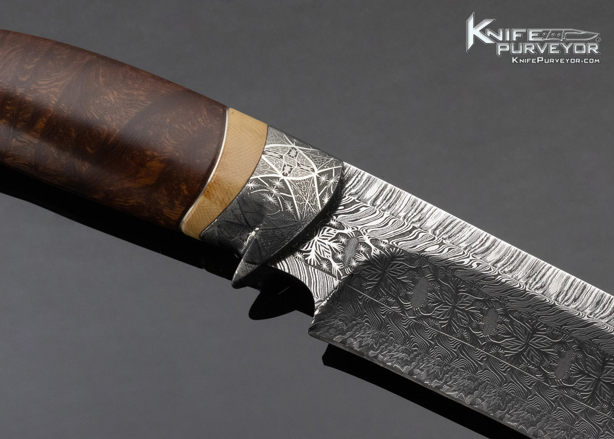 Conny Persson Custom Knife Ironwood Mosaic Damasteel Damascus - Image 4