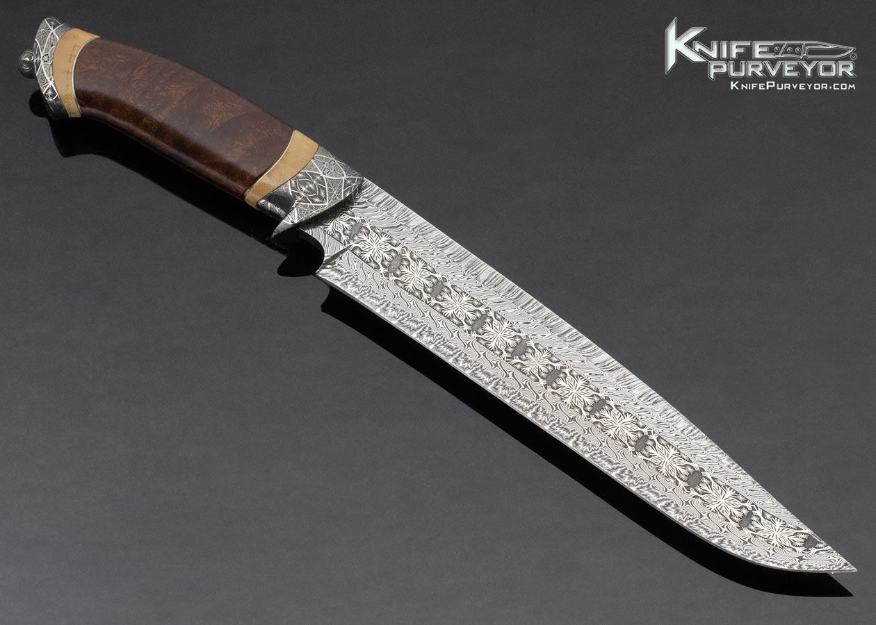 Conny Persson Custom Knife Ironwood Mosaic Damasteel Damascus - Image 3