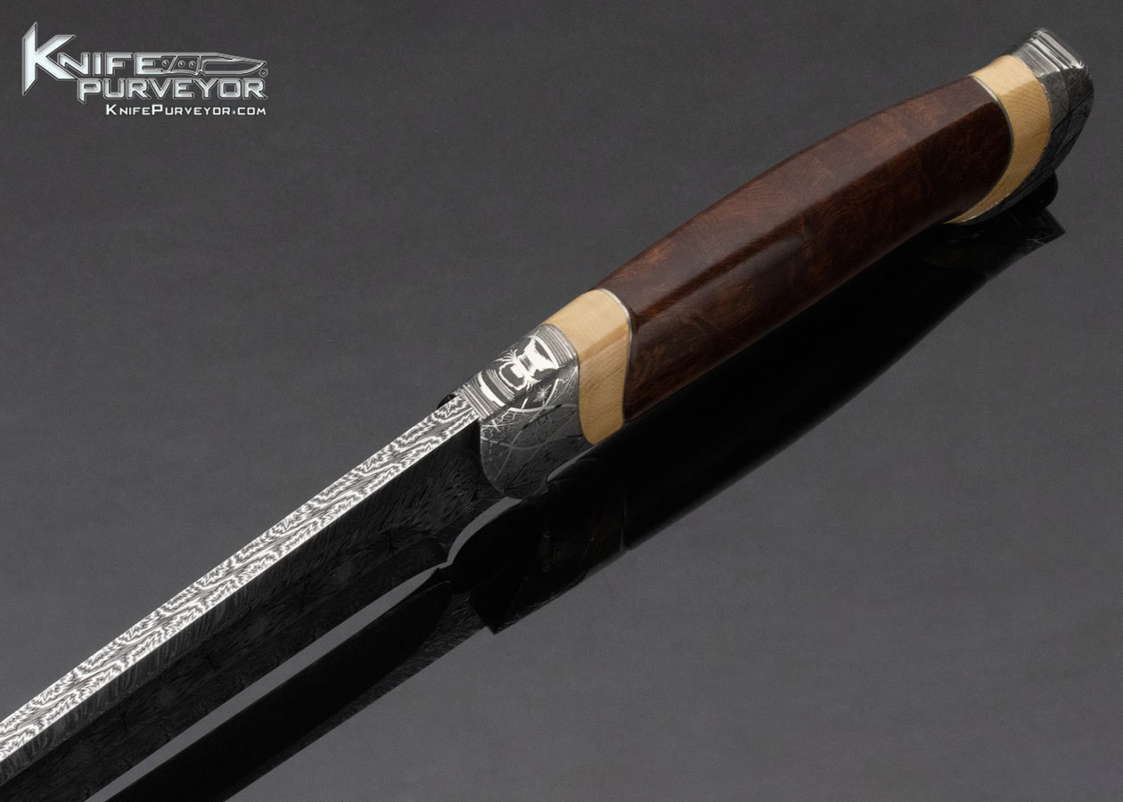 Conny Persson Custom Knife Ironwood Mosaic Damasteel Damascus - Image 5