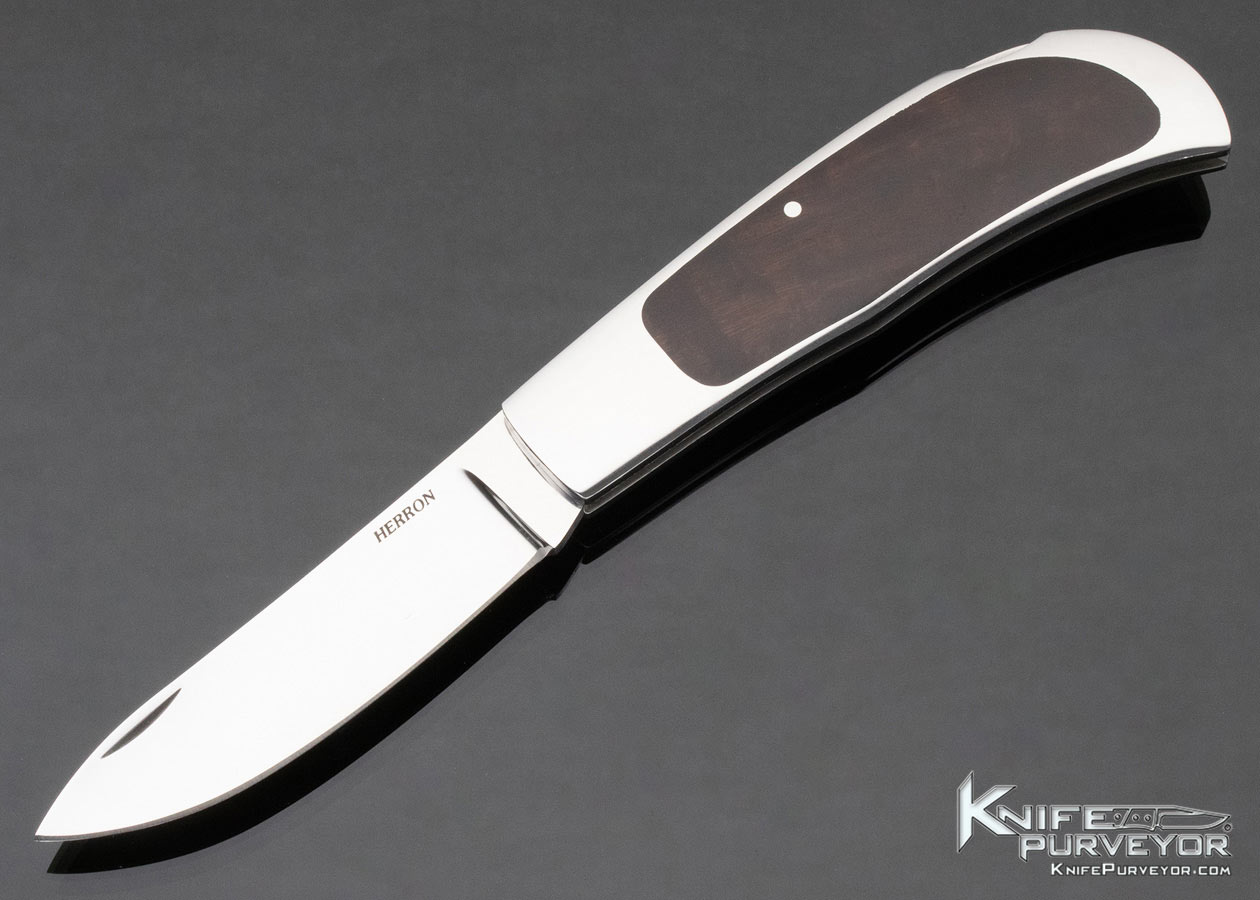 George-Herron-Custom-Knife-Desert-Ironwood-Interframe-Lockback-Folder-12952-open12952