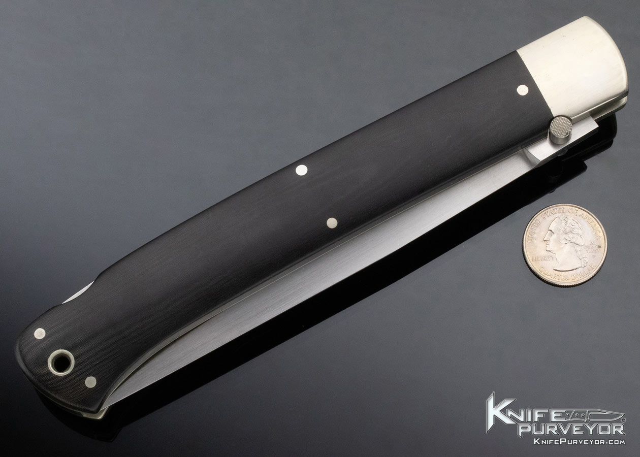 Phil Boguszewski Custom Knife Jumbo Micarta Lockback - Image 5