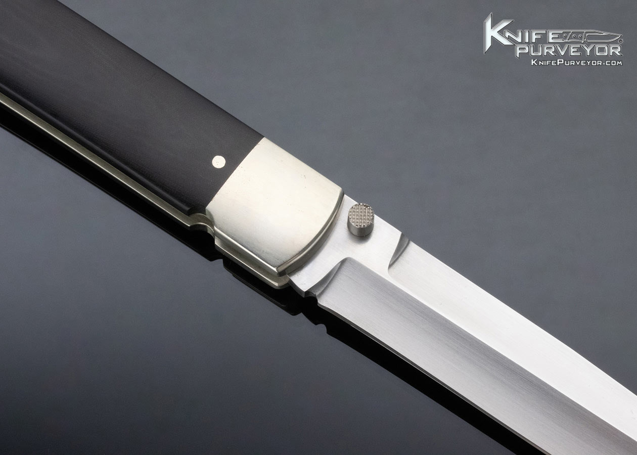 Phil Boguszewski Custom Knife Jumbo Micarta Lockback - Image 4