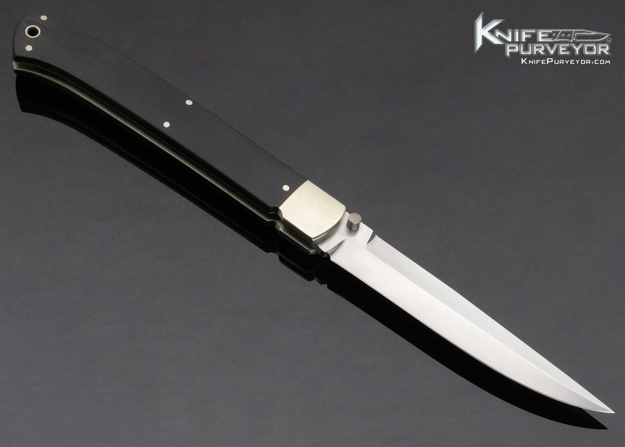 Phil Boguszewski Custom Knife Jumbo Micarta Lockback - Image 3