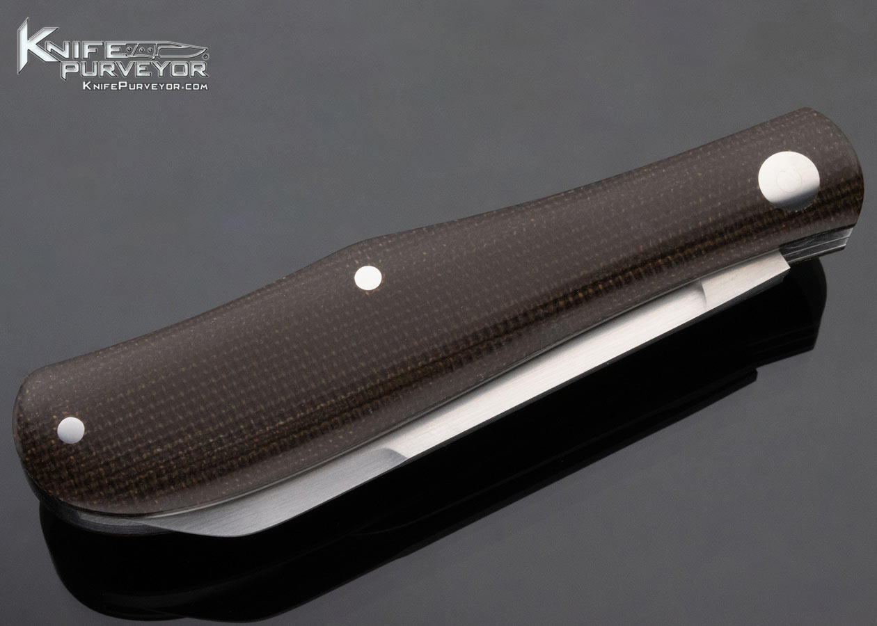 Reese Bose Custom Knife 2 Bladed Canvas Micarta Slipjoint - Image 5