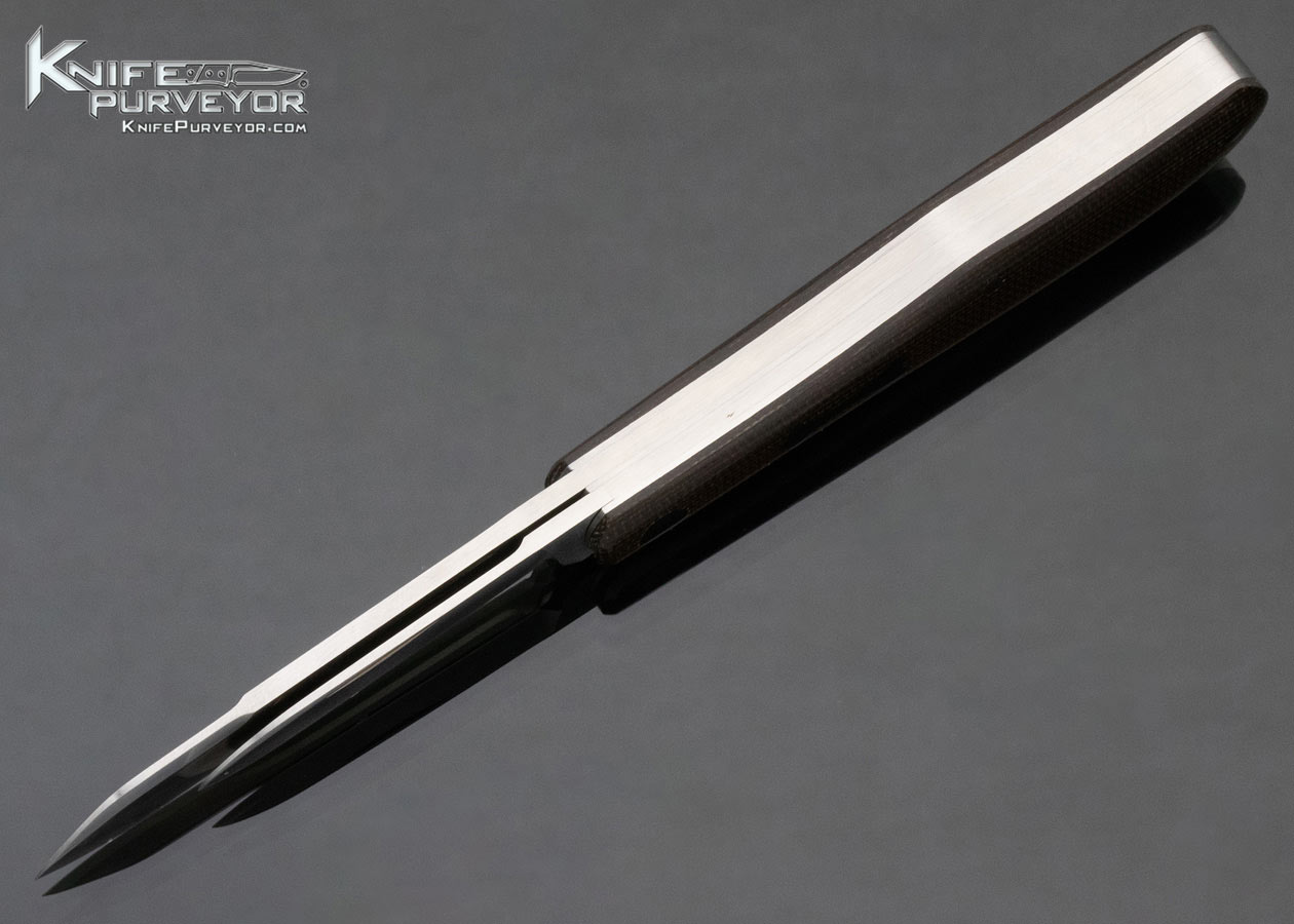 Reese Bose Custom Knife 2 Bladed Canvas Micarta Slipjoint - Image 6