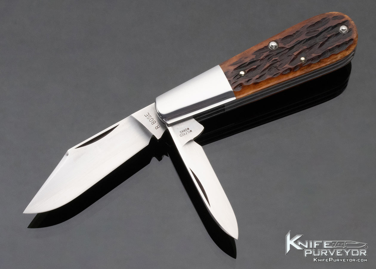 Reese-Bose-Custom-Knife-2-Bladed-Jigged-Bone-Slipjoint-3-12750-open 12750
