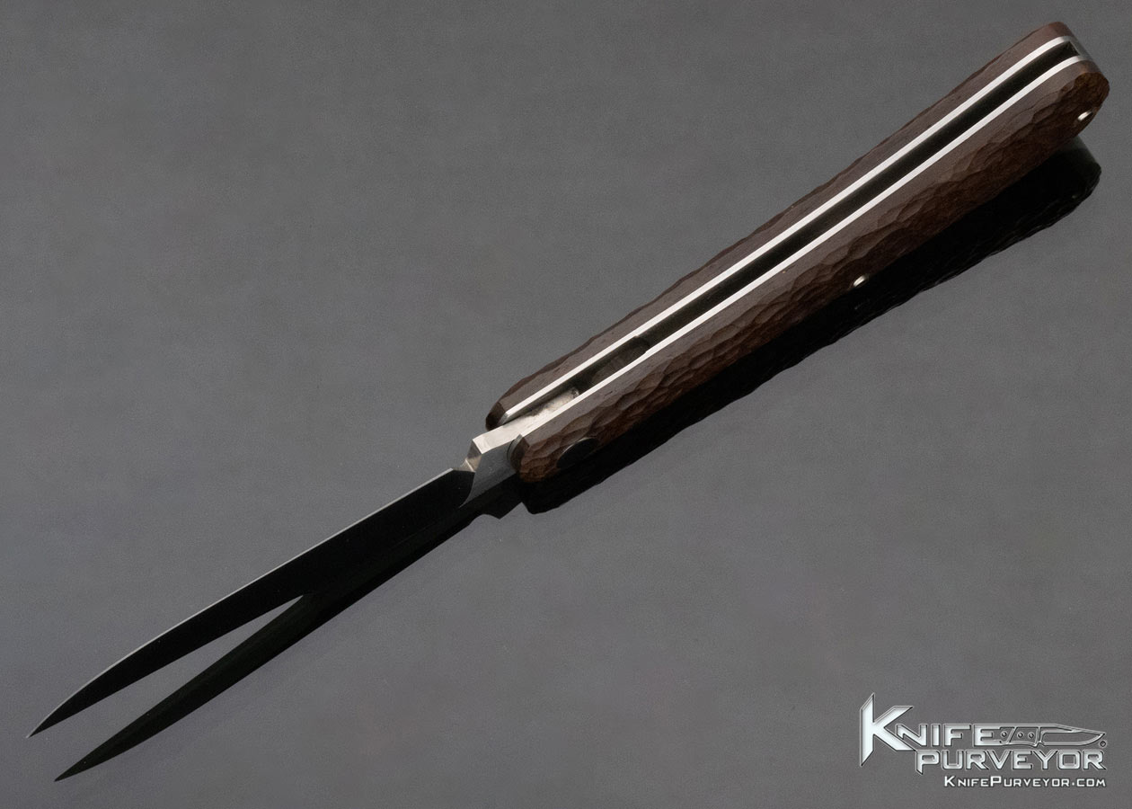 Reese Bose Custom Knife Jigged Bone with Shield Shadow Pattern Slip Joint - Image 7
