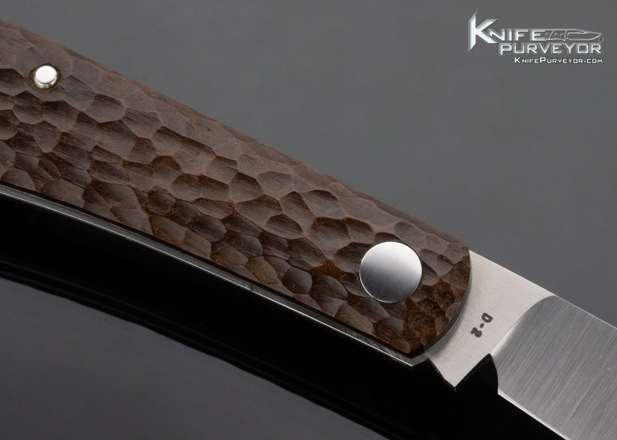 Reese Bose Custom Knife Jigged Bone with Shield Shadow Pattern Slip Joint - Image 4