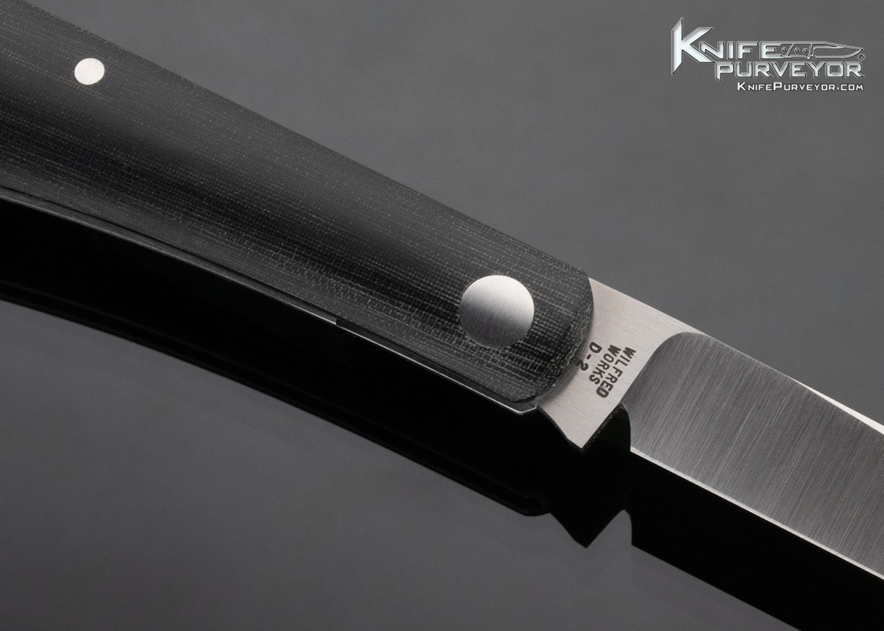 Reese Bose Custom Knife Micarta Shadow Pattern Slip Joint - Image 4