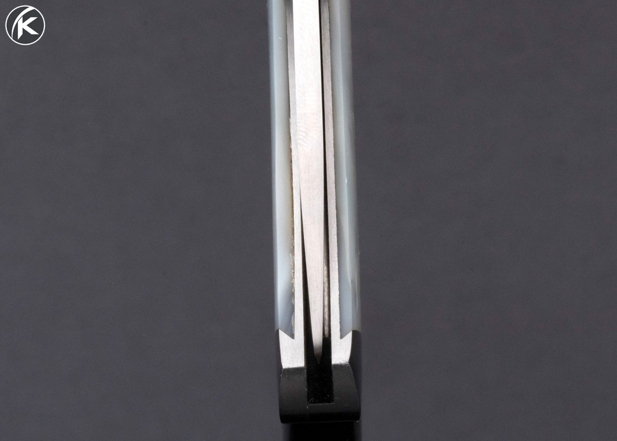 Ron Gaston Custom Knife Mother of Pearl Slip Joint with Half Stop 16200