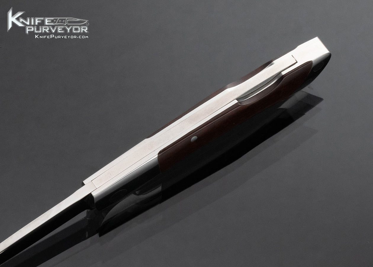 Ted Dowell Custom Knife Blackwood Drop Point Lockback Folder - Image 5