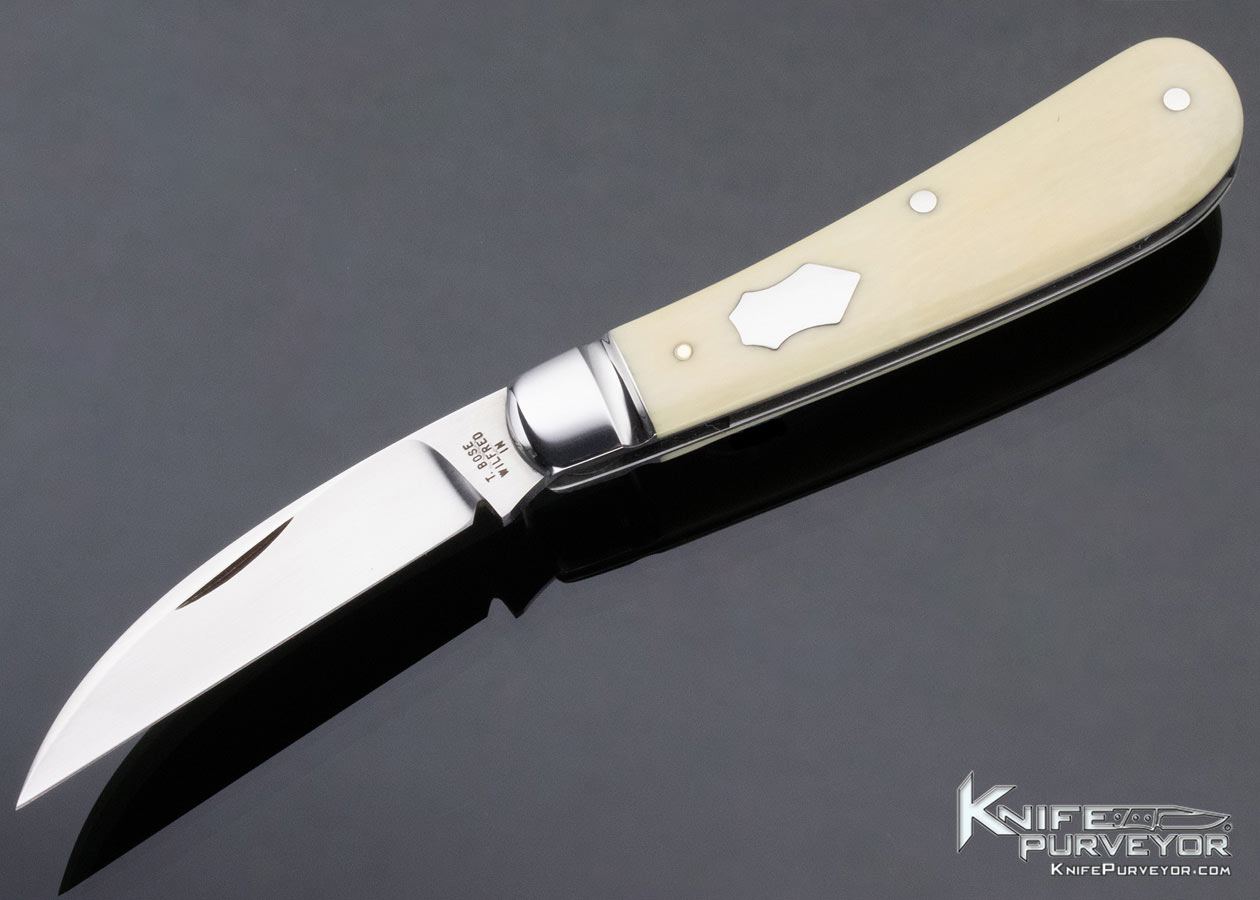 Tony Bose Custom Knife Goat Horn Slipjoint 12751