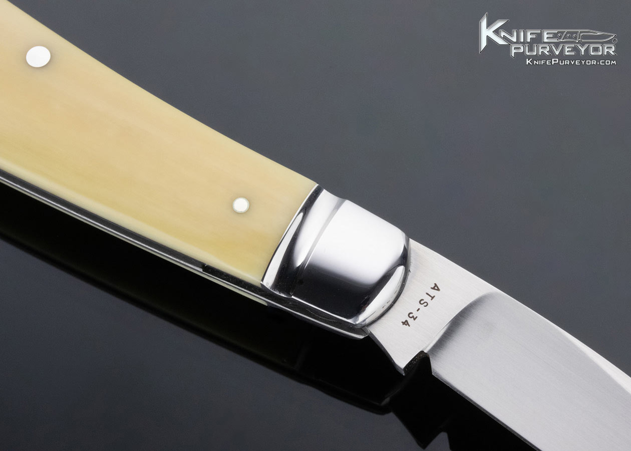 Tony Bose Custom Knife Goat Horn Swayback Jack Slipjoint - Image 4