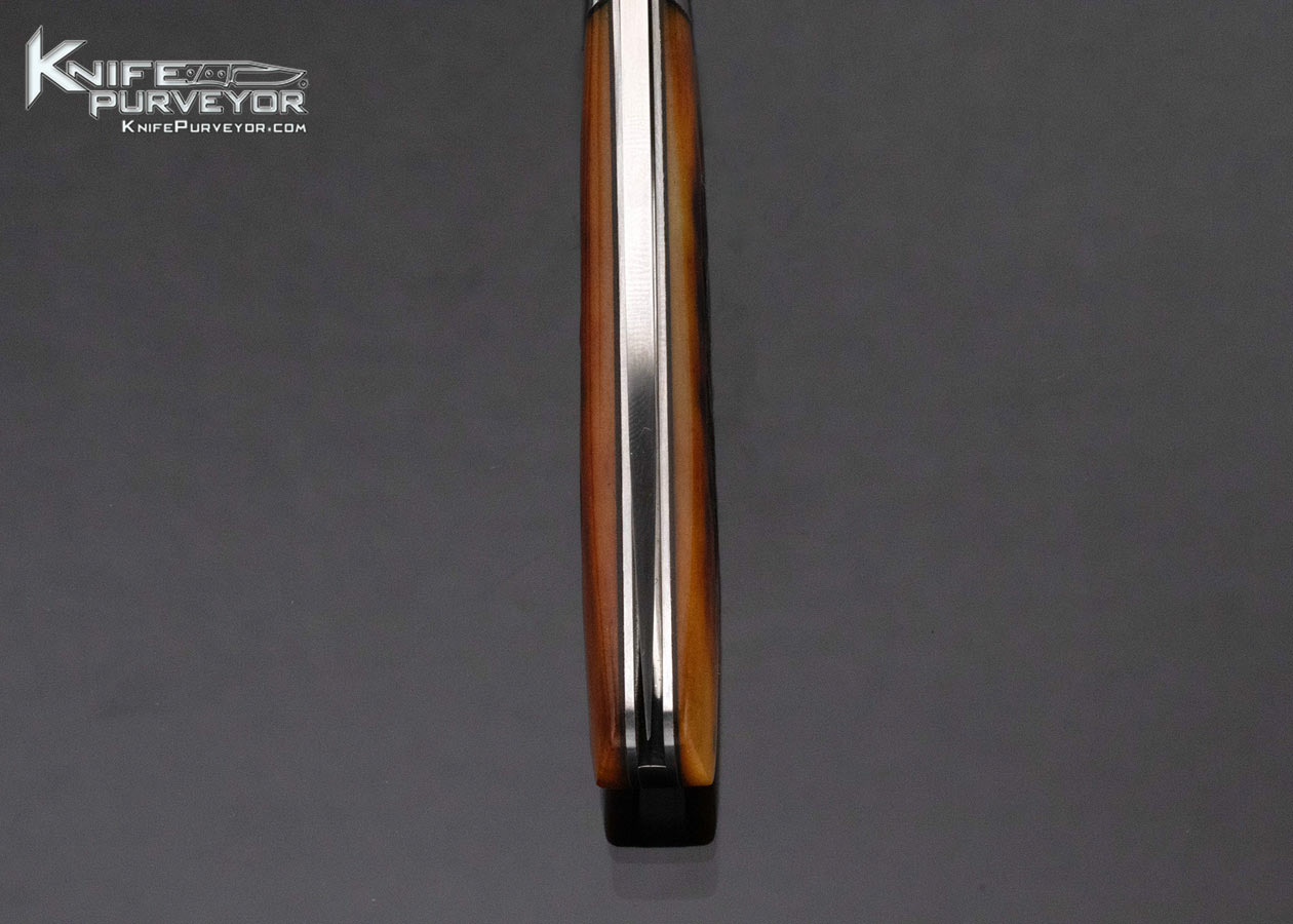 Ray Cover Custom Knife Slip Joint Jigged Amber Bone Stainless Bolsters - Image 7