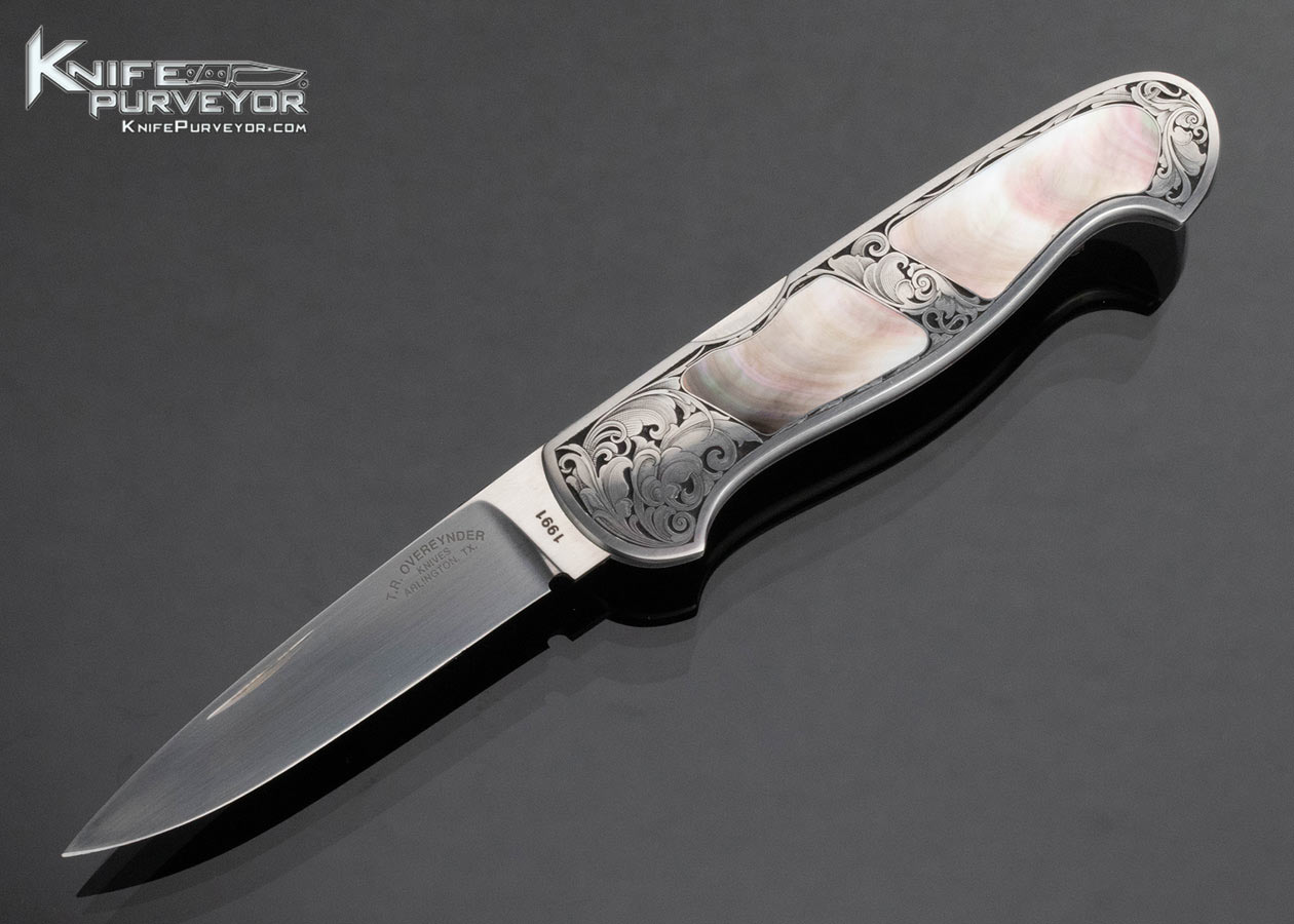 Tom-Overeynder-Custom-Knife-Black-Lip-Tahitian-Pearl-Shell-Double-Interframe-Lockback-Engraved-by-Sam-Alfano-16262