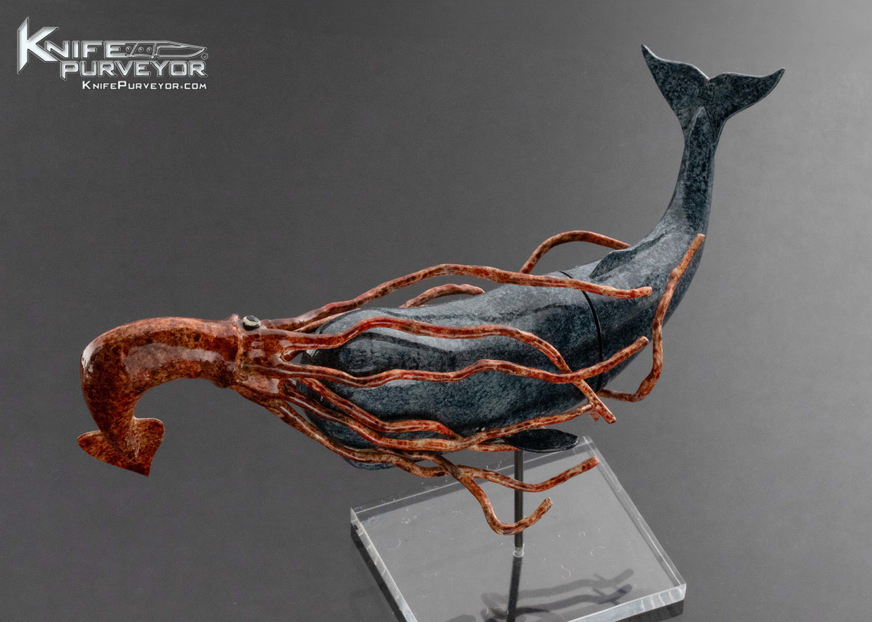 Tsuguo Kurosawa Custom Knife Whale VS Giant Squid