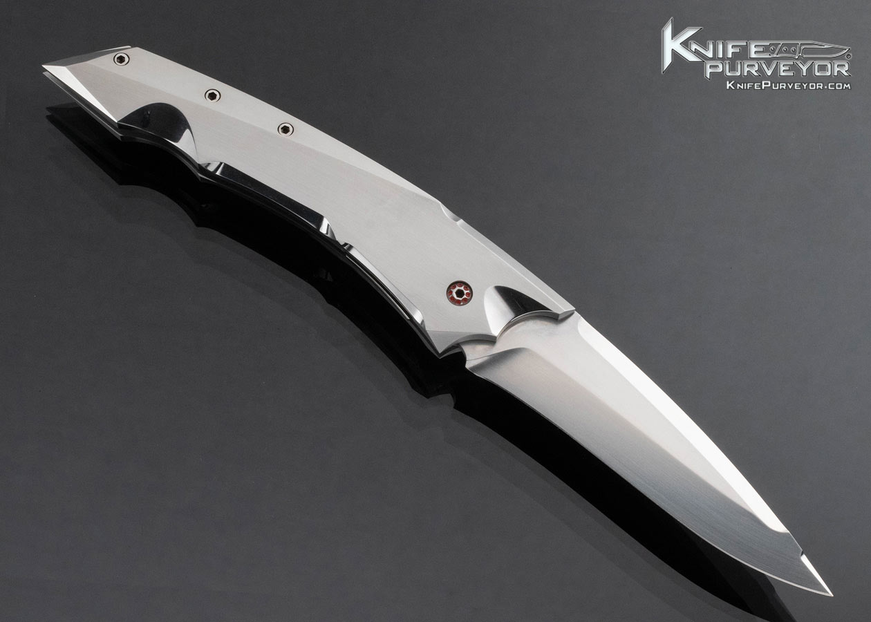 Jeff Harkins Custom Knife All Steel Alpha Automatic Linerlock - Image 3