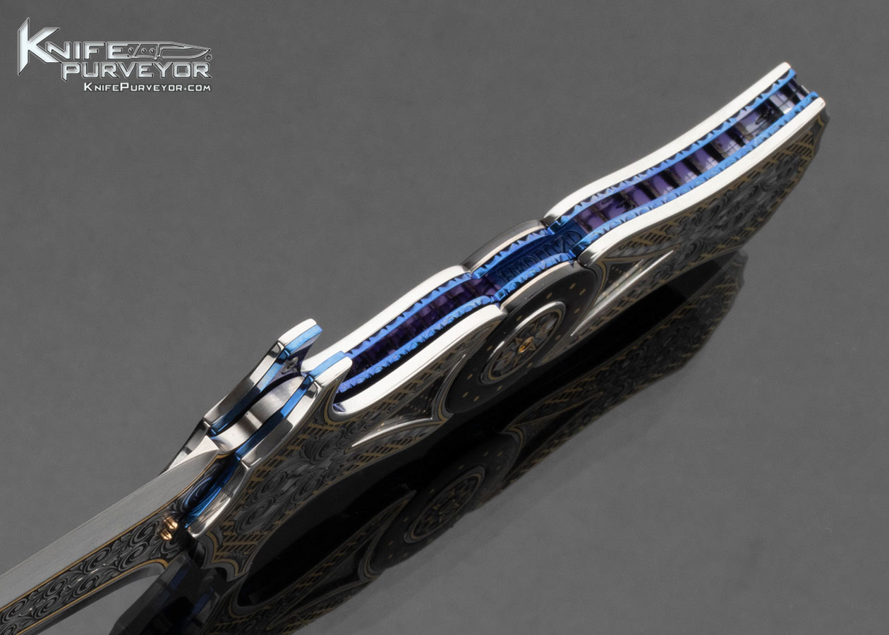 Anders-Hedlund-Custom-Knife-Sole-Authorship-Engraved-Split-Blade-Black-Lip-Pearl-Dagger-with-24Kt-Gold-Inlay-16499