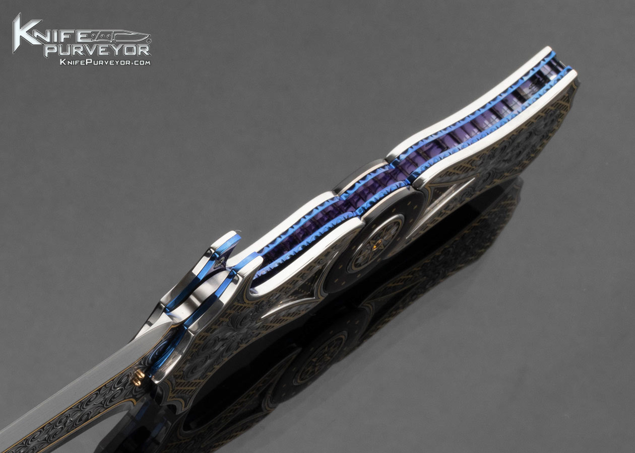 Anders-Hedlund-Custom-Knife-Sole-Authorship-Engraved-Split-Blade-Black-Lip-Pearl-Dagger-with-24Kt-Gold-Inlay-16499