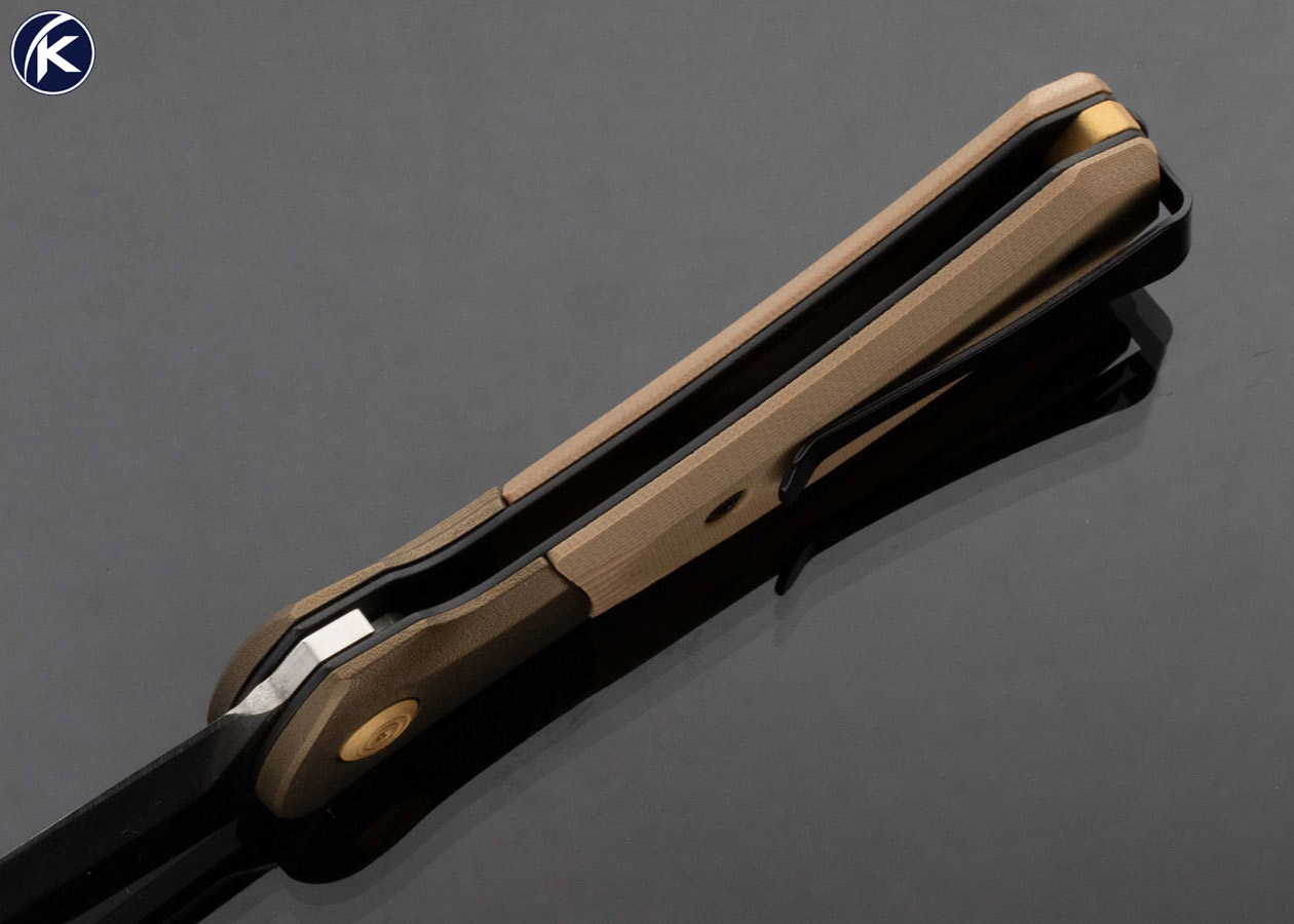 Buck 591 Bolster Release Paradigm Shift S35VN Drop Point Brown G10 Bolster Lock - Image 6