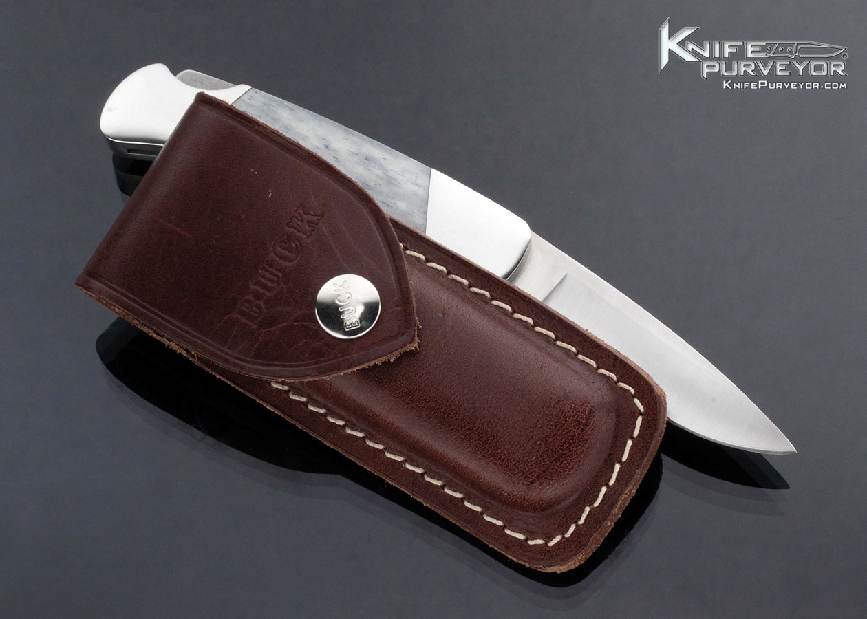 Buck Custom Knife Camel Bone Model 500X Lockback Folder - Image 2