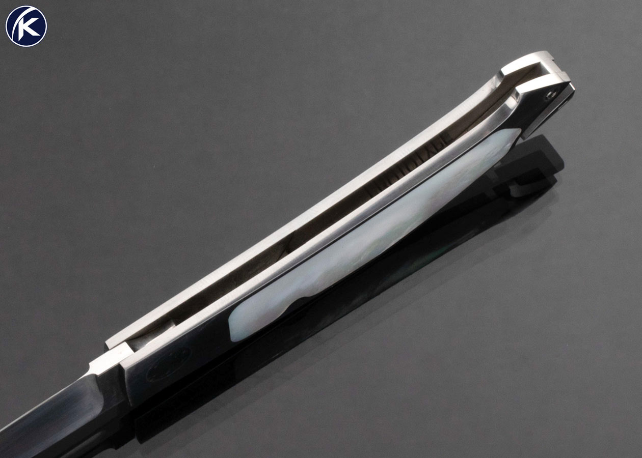Emmanuel Esposito Custom Knife Mother of Pearl Prototype Tail Lock - Image 6