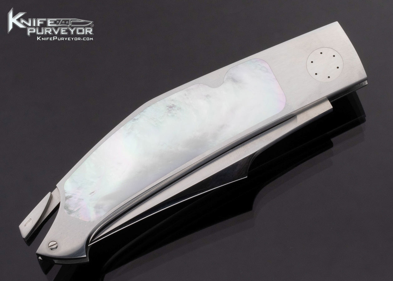 Emmanuel Esposito Custom Knife Mother of Pearl Prototype Tail Lock - Image 3
