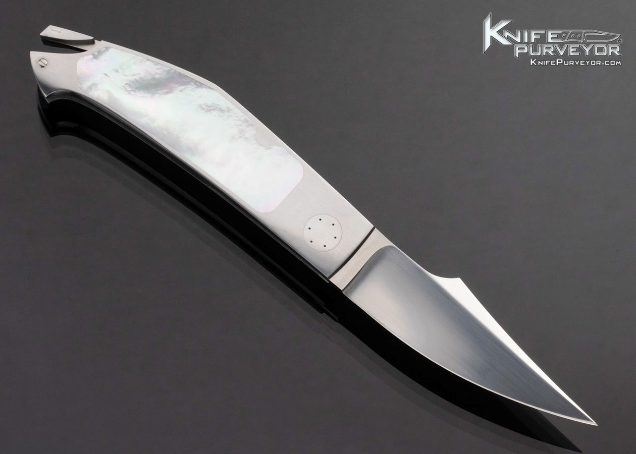 Emmanuel Esposito Custom Knife Mother of Pearl Prototype Tail Lock - Image 4