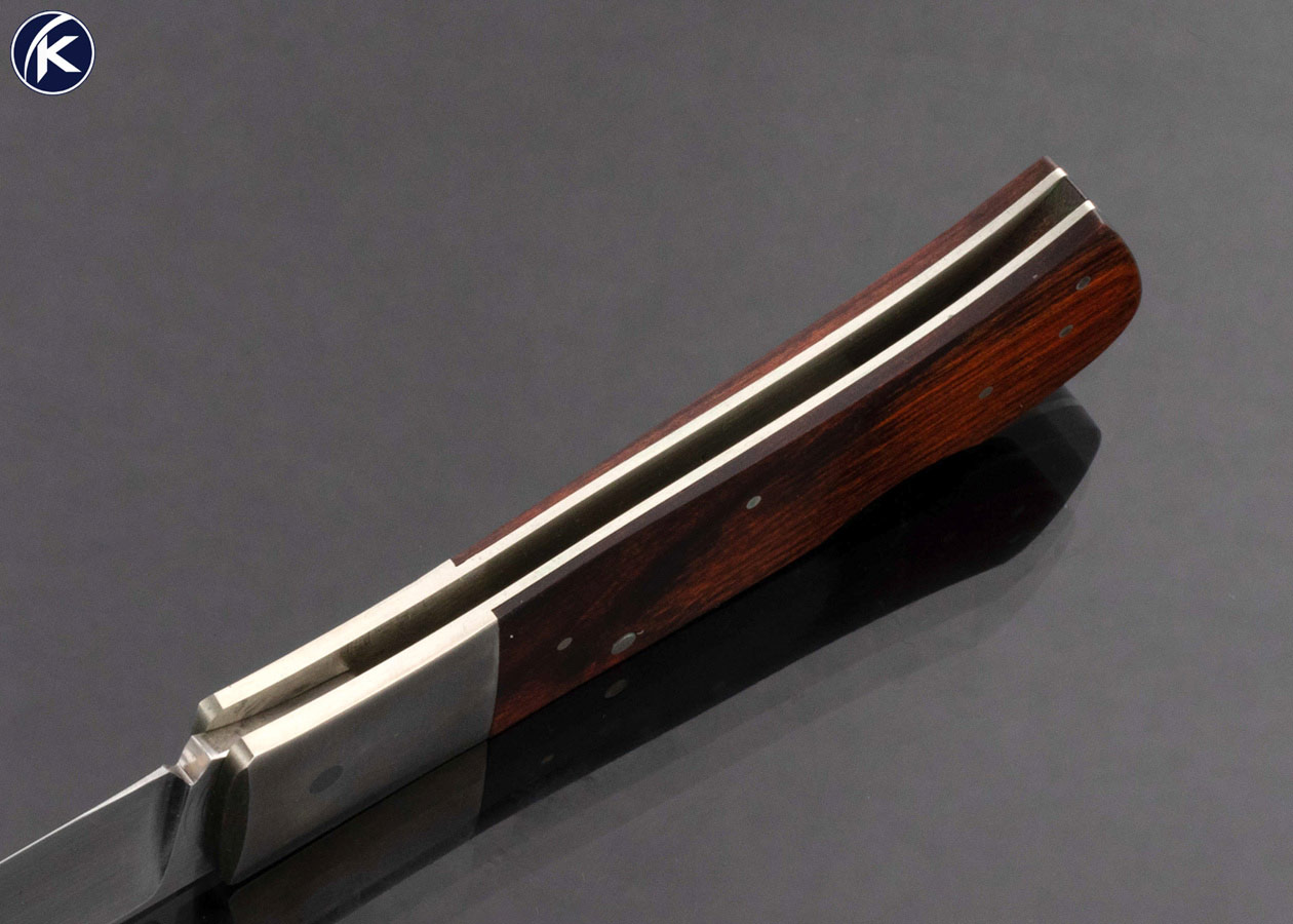 Frank Centofante Custom Knife Desert Ironwood Folding Knife - Image 6