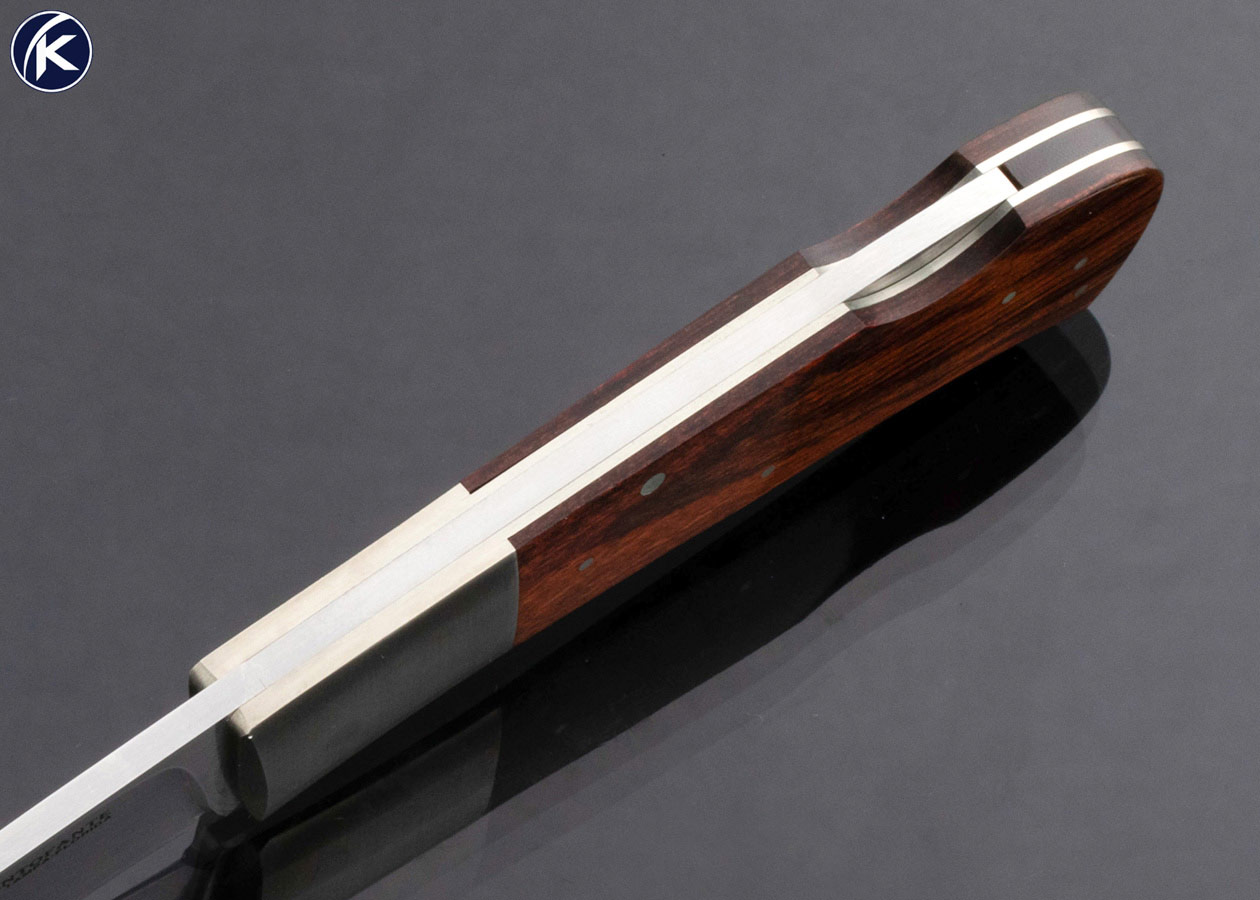 Frank Centofante Custom Knife Desert Ironwood Folding Knife - Image 5