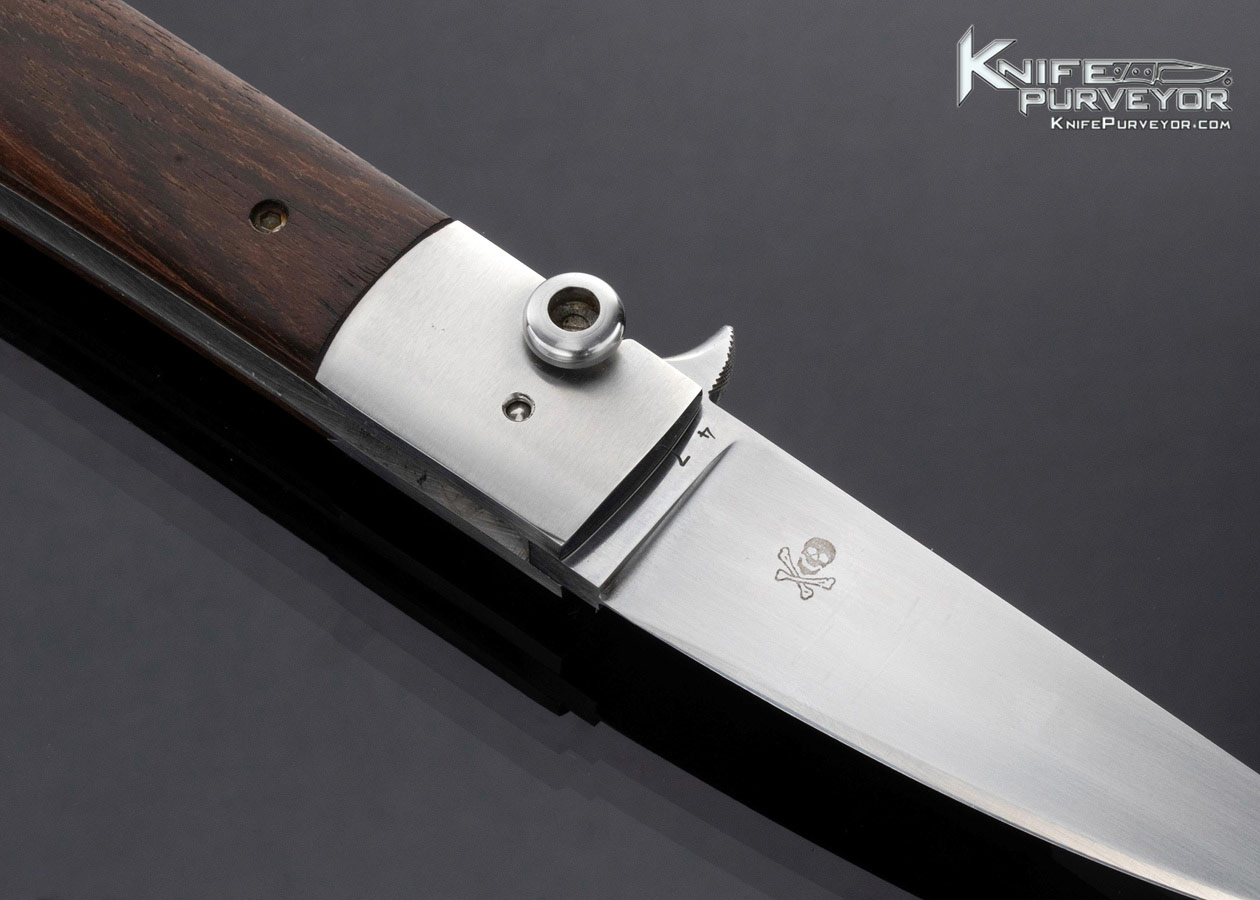 Paul Fox Custom Knife Folding Knife Desert Ironwood Toggle Lock #47 - Image 5