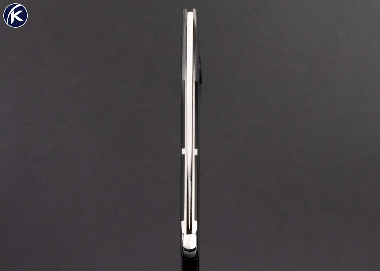 Scott Sawby Custom Knife Multi Pearl Stainless Steel Self Lock - Image 7