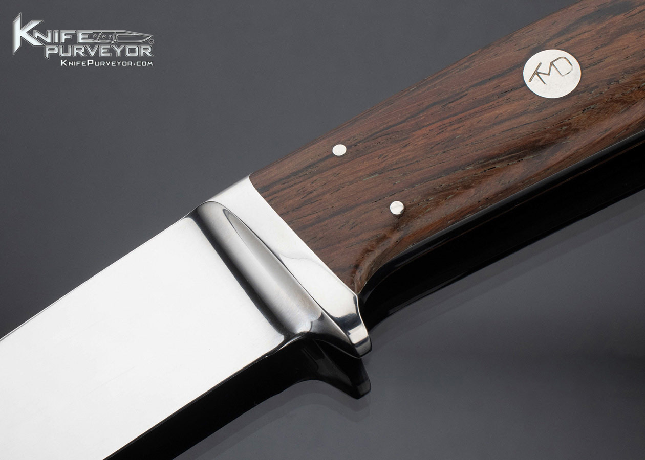 T.M. Dowell Custom Knife Rosewood Integral Hunting Knife - Image 2