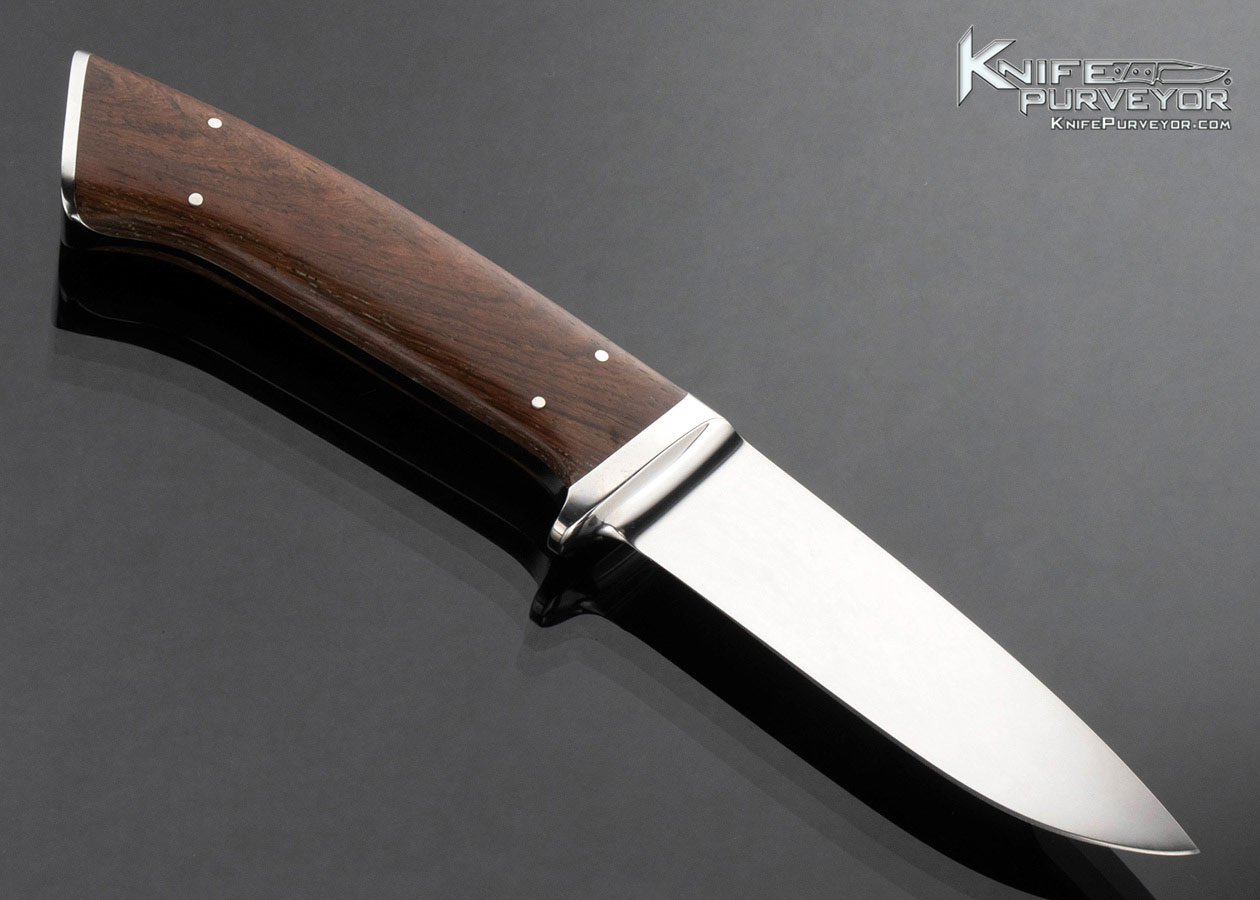 T.M. Dowell Custom Knife Rosewood Integral Hunting Knife - Image 3