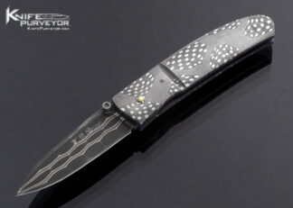 W.D. Pease Custom Knife Mosaic Damascus Linerlock 16851