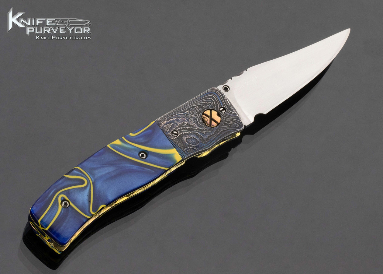 Bill King Custom Knife Kirinite and Anodized Titanium Linerlock - Image 3