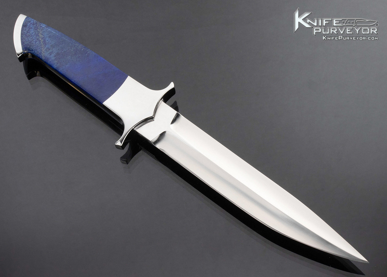 Daniel Ibba Custom Knife Integral Blue Lapiz Lazuli - Image 3