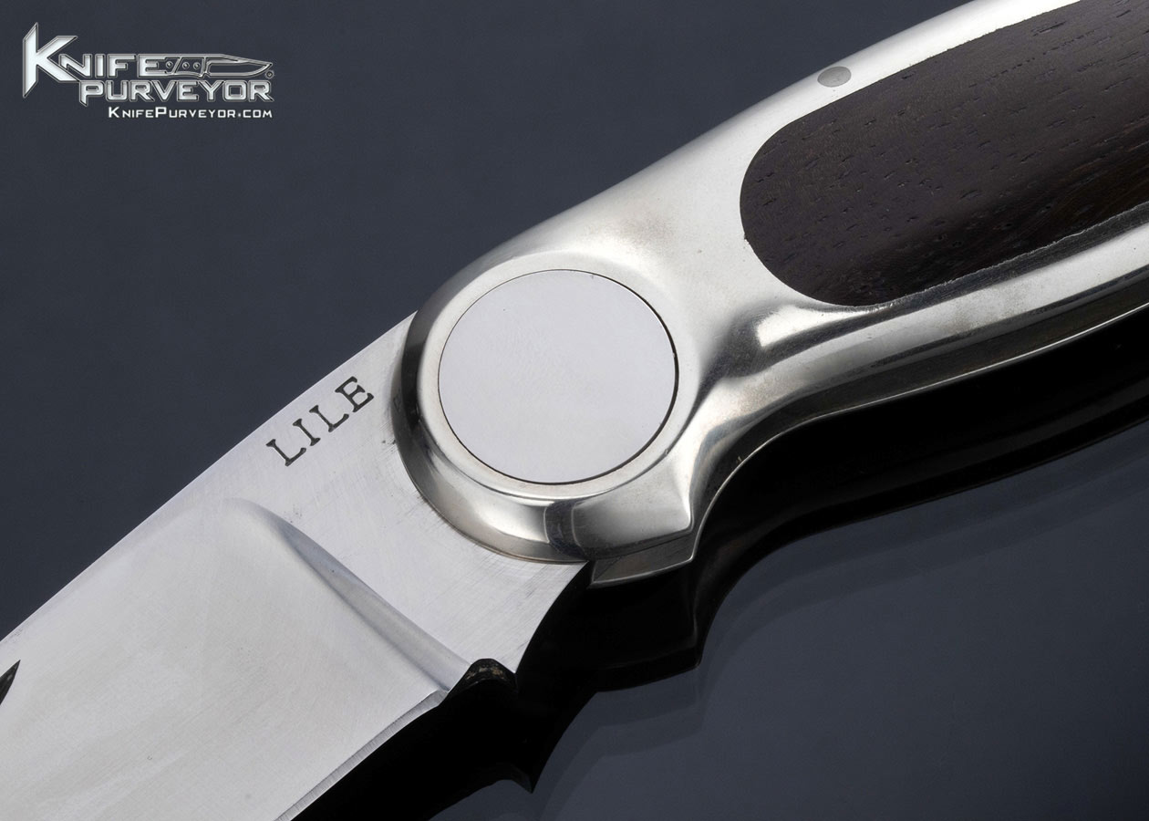 Jimmy Lile Custom Knife Rosewood Button Lock #137 - Image 2