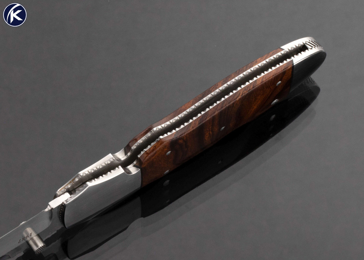 Warren Osborne Custom Knife Desert Ironwood Lockback Folder #042 16700