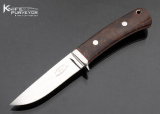 James Sponaugle Custom Knife Burlwood Fixed Blade 17077